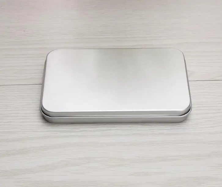 
Hot Sale Black Metal Tin Box Metal Rectangle Tin Can Thin Tin 