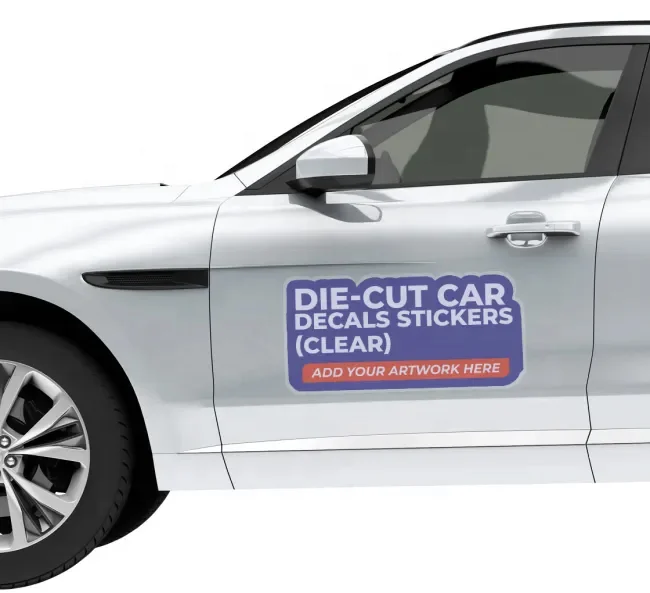 Наклейки с магнитным логотипом