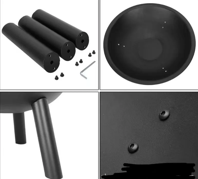 fire pit grill outdoor Furniture garden fire pit metal fireplace with grill plate