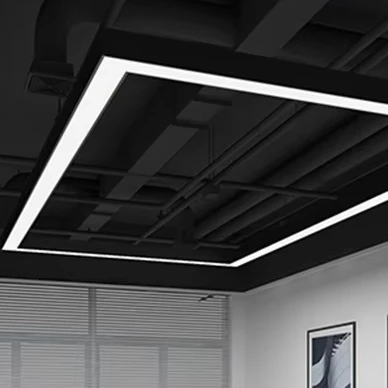 Custom led linear lamps rectangular led light fixt led linear lights suspension rectangular pendant
