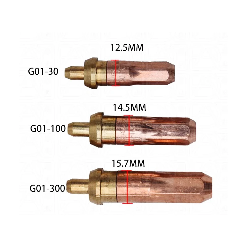 Cyclic Oxyacetylene Cutting Nozzles G01-30 G01-100 Cutting Nozzles Gas Flame Cutting Nozzles