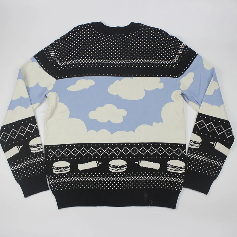 Wholesale custom pullover knitted pattern unisex xmas jumpers christmas sweater