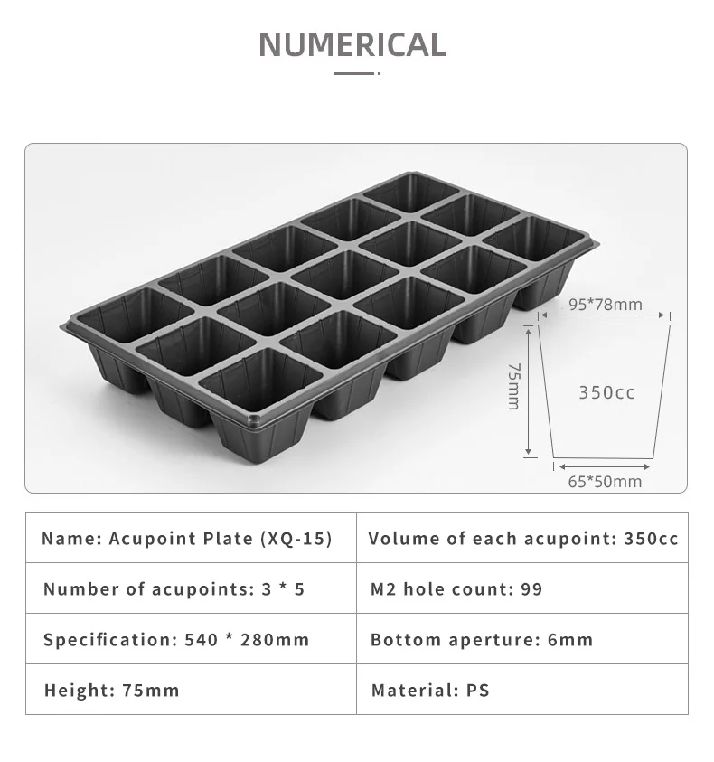 Wholesale Plastic Seedling Planting Tray  bucket with lid rice seedling tray Greenhouse Nursery Seed Germination tray