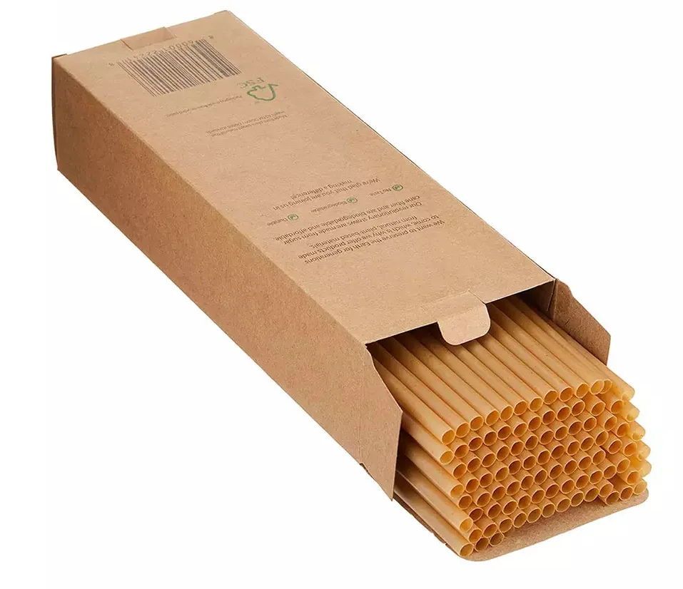 Hot Sale Biodegradable Compostable Sugarcane Bagasse Disposable Drinking Straw