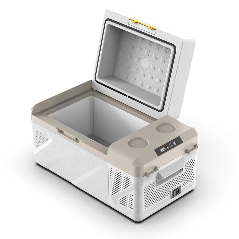 AlPICOOL KM20 Portable Camping Car Cooler 12V Dual Use Freezer AC DC LG Compressor Fridge Mini Outdoor Electric Car Refrigeratot