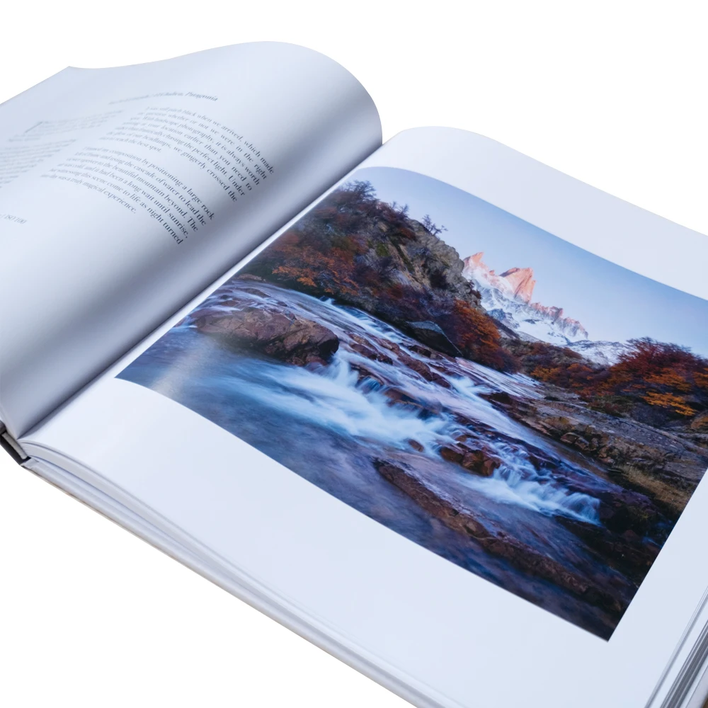 Custom Hardcover BooK Printing Hardcover Landscape Photography Book Photo Album Printing