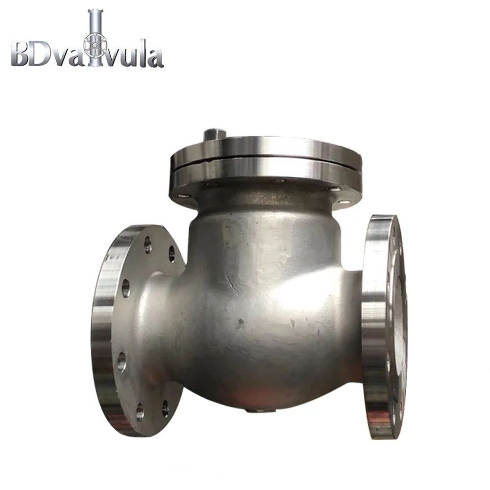 CF8M for oil gas non return carbon steel swing check valve