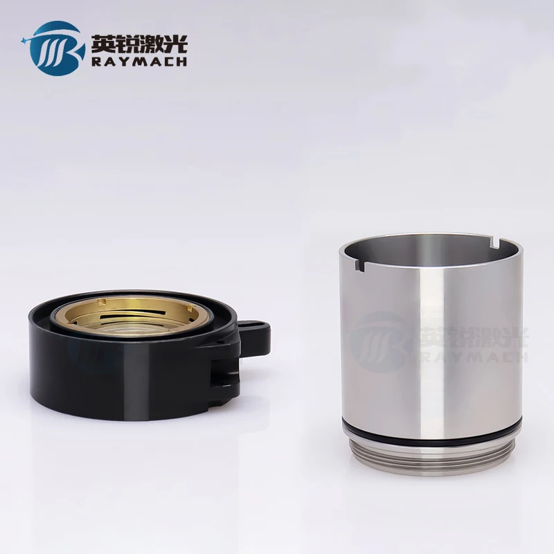 Коллиматирующие и фокусирующие линзы Raytools BM114S D37 F100 D38.1 F200 мм 1064 JGS1 с держателем объектива для лазерной режущей головки BM114 6KW