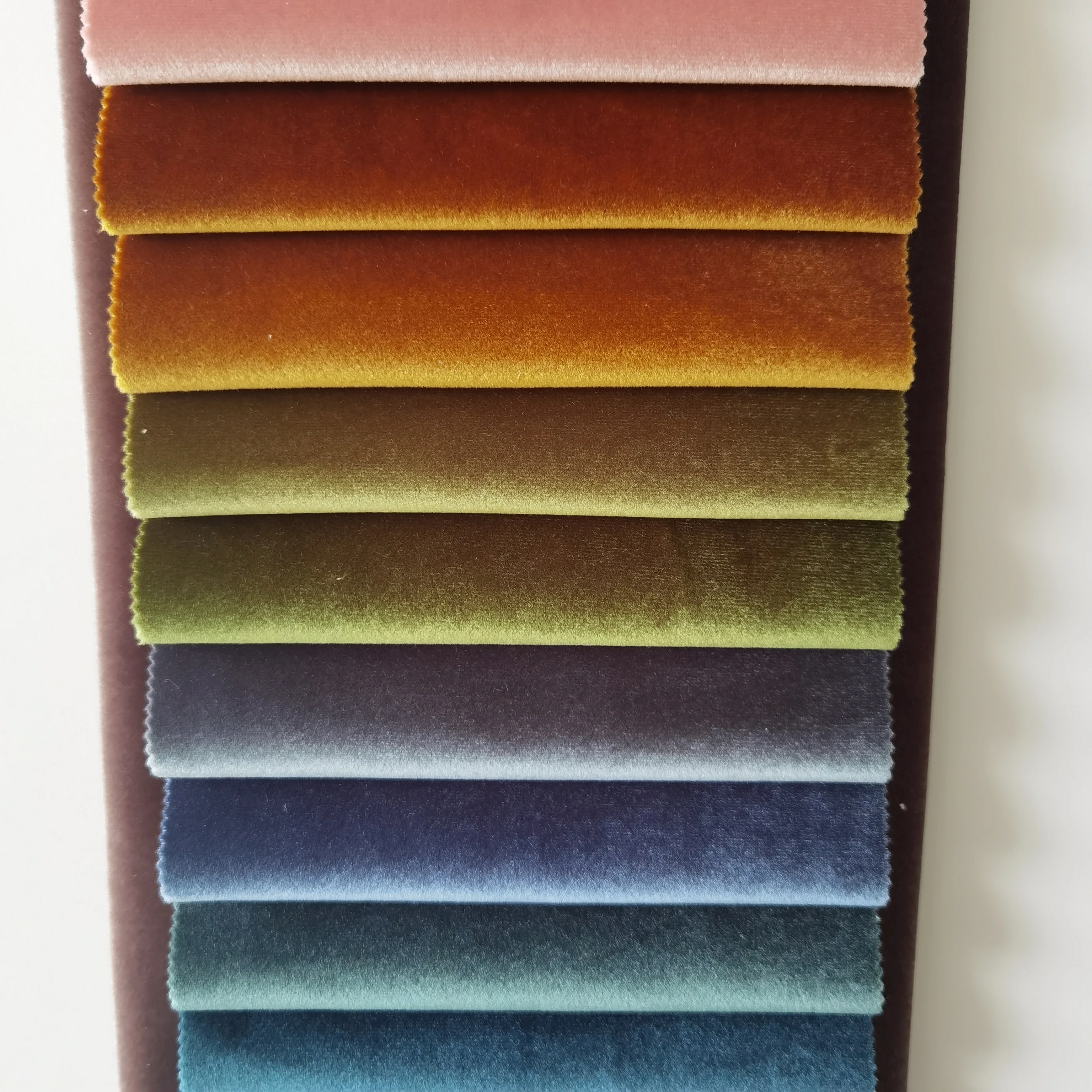 530GSM Italian wallpaper Velvet Fabric with backing coating fireproof treatment