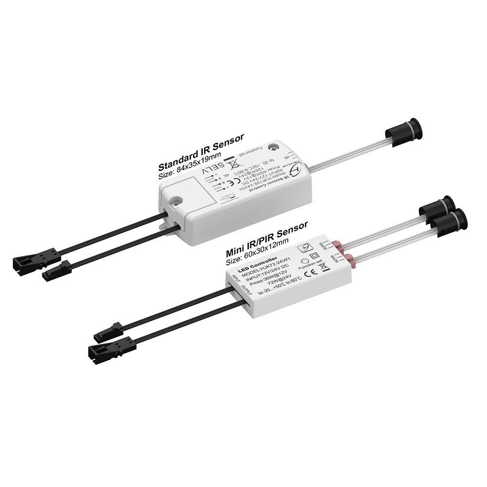 Hot High Mini PIR Infrared Body Motion Touch Cabinet Sensor Light Switch IR Adjustable Sensor Wall Switch