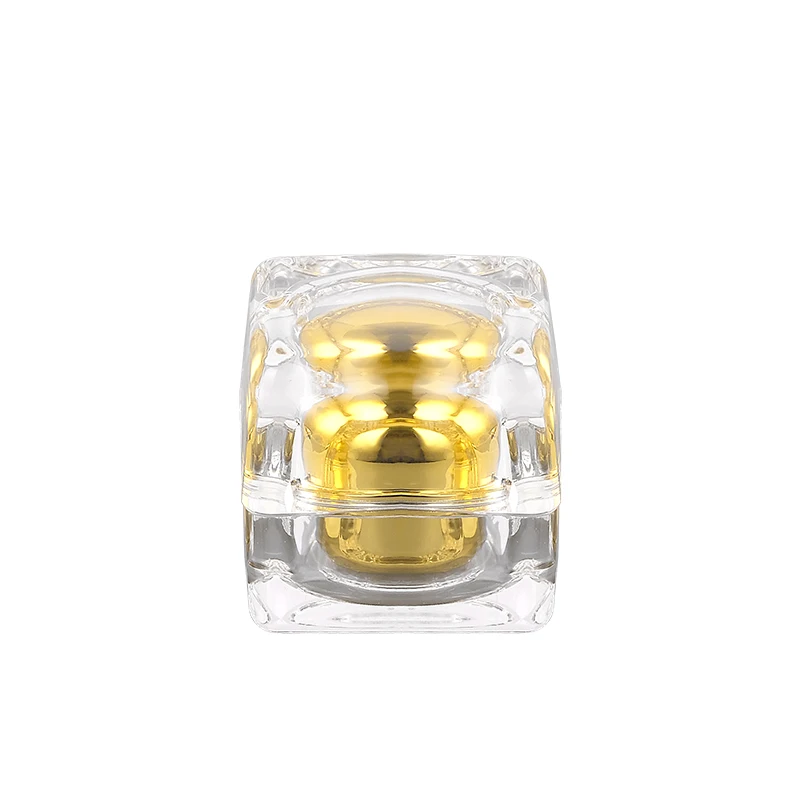 5g Empty Square Acrylic Mini Sample Crystal Jars Plastic Diamond Pot Kosmetik Eyeliner Jar