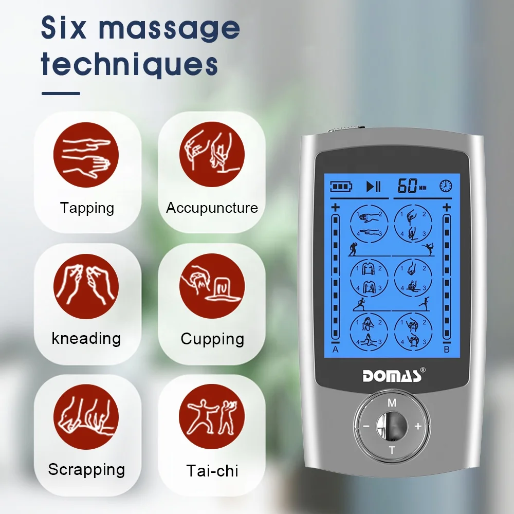 DOMAS Mini 2 Channel  Muscle Stimulator Slimming Machine Fitness Therapy  Massager ems tens