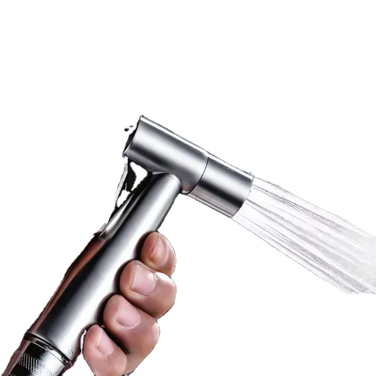 Lizhen 2024 Gold Spray Shower Set SUS  Cleaning Mop Pool Shower Booster Nozzle 304 Toilet Flusher Bidet Spray Gun Faucet
