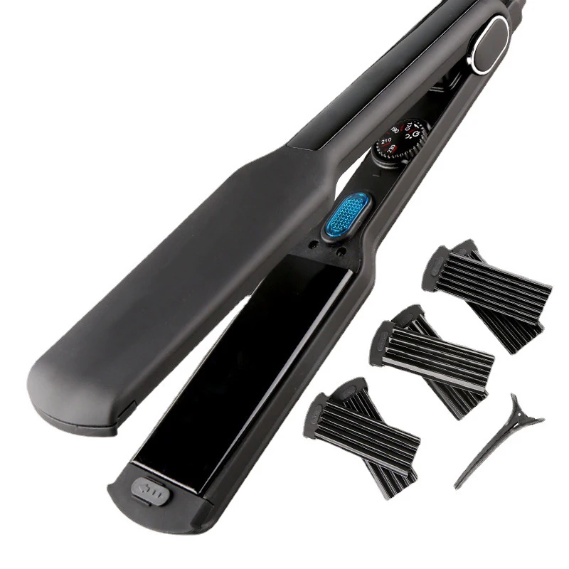 Corn splint Portable splint hair styling tools replaceable plate ceramic panel straightener household curling iron irons kit