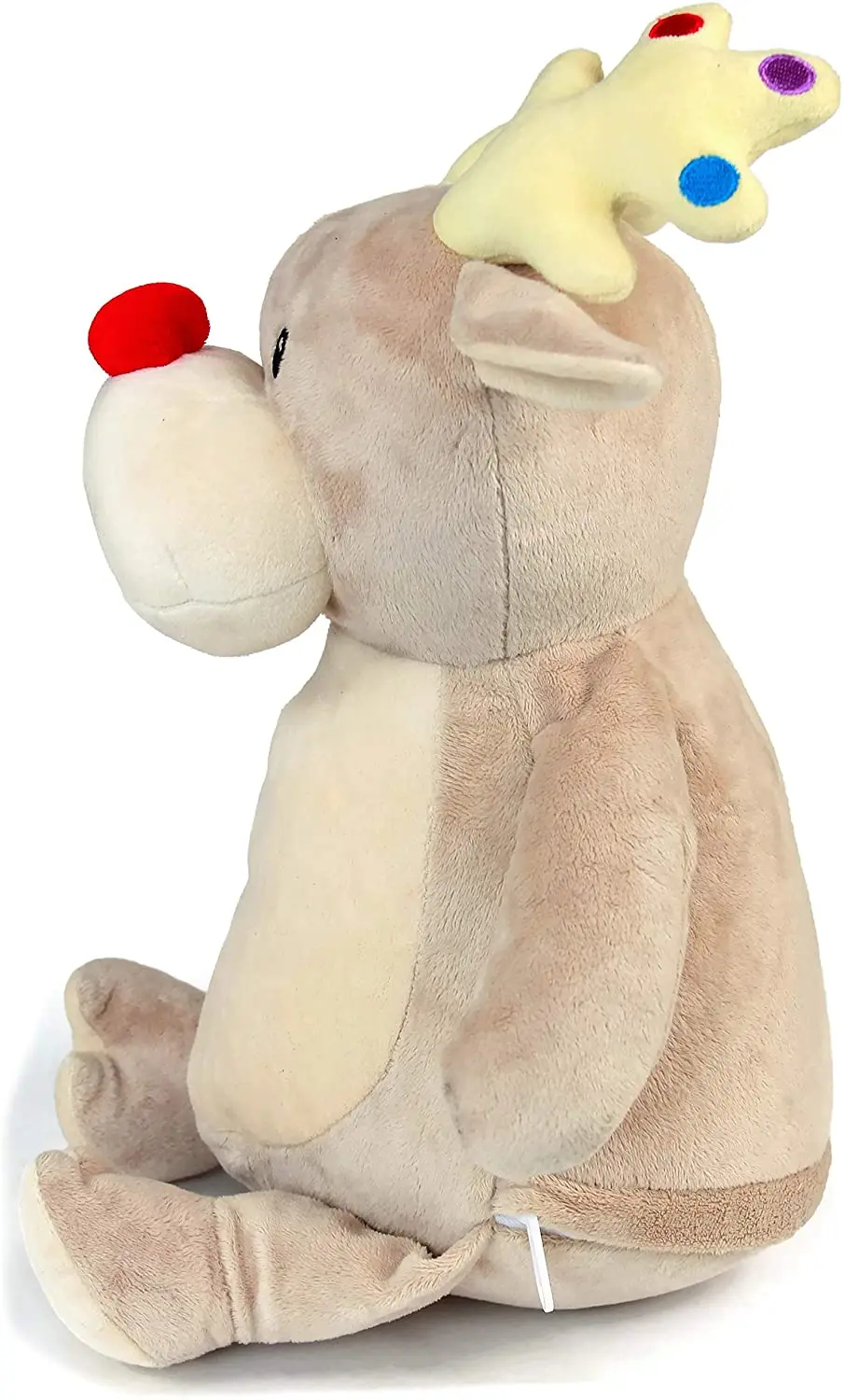 Рождественский подарок на заказ, плюшевая мягкая игрушка, олень с вышивкой