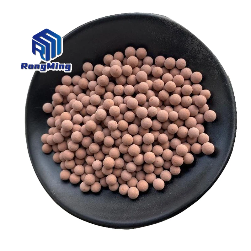 Hard colored ceramic granules are directly shipped from the factory for soilless cultivation of plant paving