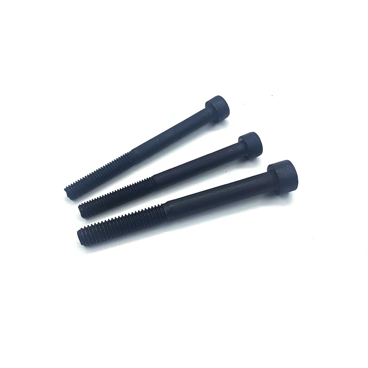 
Hexagon socket galvanized black oxide steel metric Din912 hexagon socket countersunk head screws 