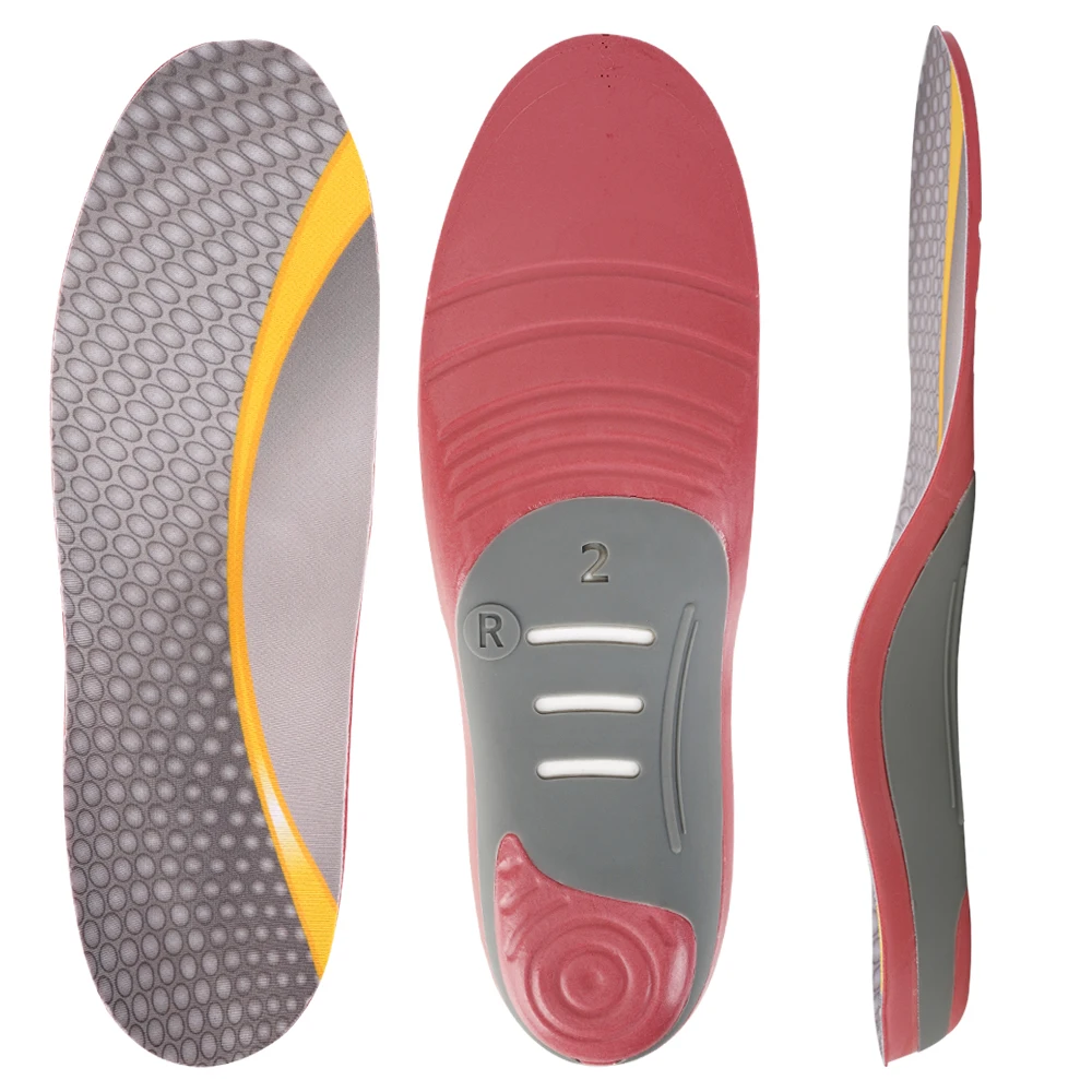 Work Boots Pu Foam Shoe Inserts Orthopedic Insoles Comfortable TPU Shell Relieves Pain Arch Support Orthotics Insoles