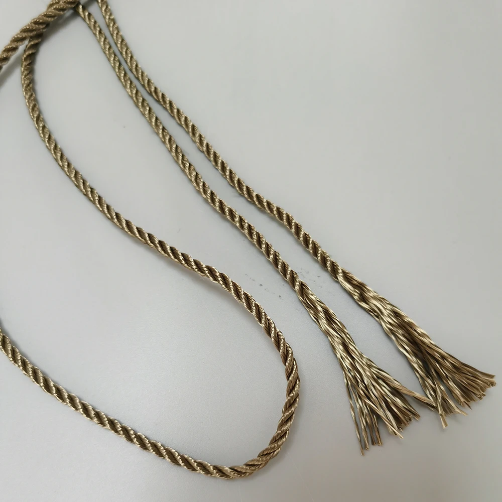 Heat resistance basalt fiber 3 ply insulation rope basalt fiber 3 ply twisted rope