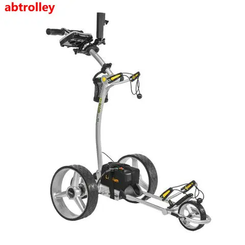 
Follow me trolley electric remote control golf trundler on golf ground remote control electric golf kart 