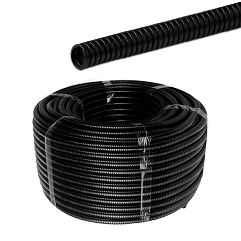Popular flexible electrical wire cable corrugate tube polypropylene pipe PP corrugated bellows AD10mm