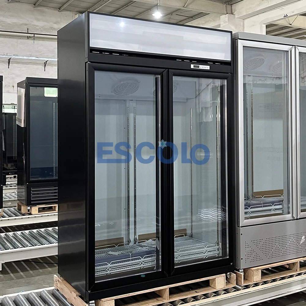 High Quality Convenience Store Refrigeration Equipment Glass Door Display Refrigerator Showcase Cold Drinks Cooler