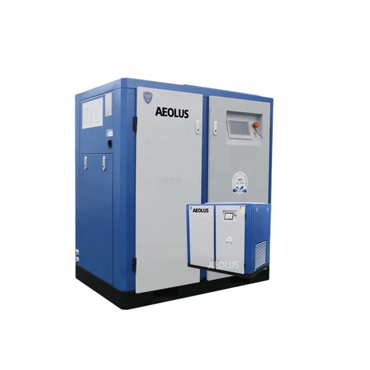 
Винтовой компрессор AEOLUS, 40 л.с., 30 кВт, 185, куб/мин, водная смазка, безмасляный воздушный компрессор для точной обрабатывающей промышленности 