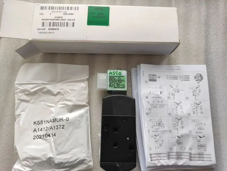 Новый и оригинальный Соленоидный клапан ASCO SCG353 SCG551 EFG551 SCG531 8320 EF8320 8320G WSNF8327 SCG551A001MS 24 В постоянного тока/220