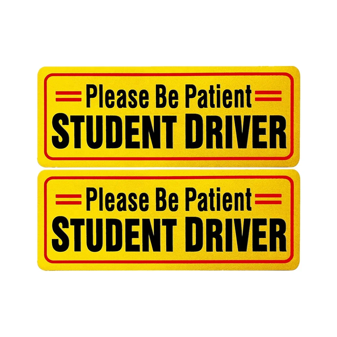 Reflective Student Driver Magnet Safety Car Sign