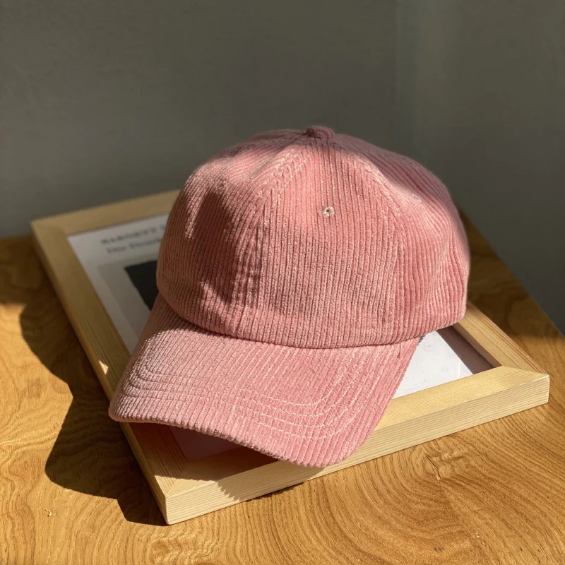 Corduroy Cap Unstructured Embroidery Unisex Dad Cap Custom Women Wholesale Sport Cap Baseball Hat for Male
