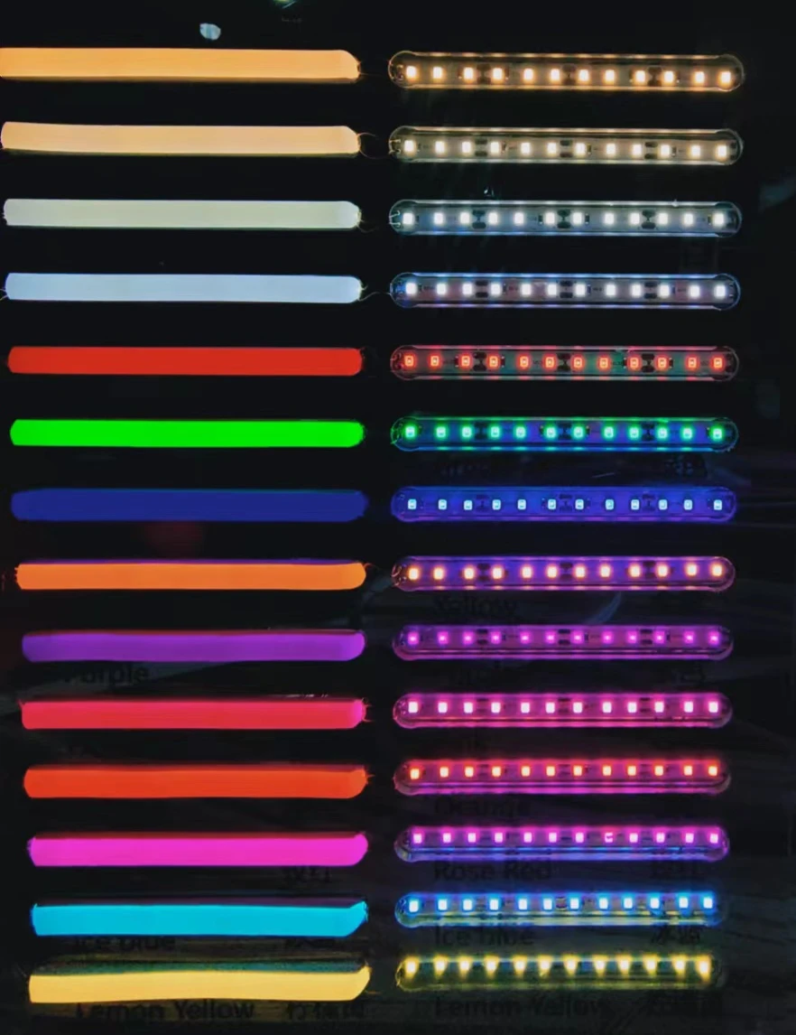 New Product Blue Silicone Neon Flex DC12v 5v Neon easy bend  Separation Silicone Neon