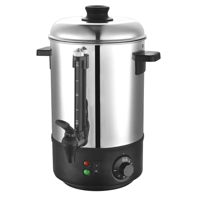 Commercial Catering Water Boiler 8 Liter Coffee Urn Electric Water Boiler Hot Coffee Milk Wine Stainless Steel Water Urn