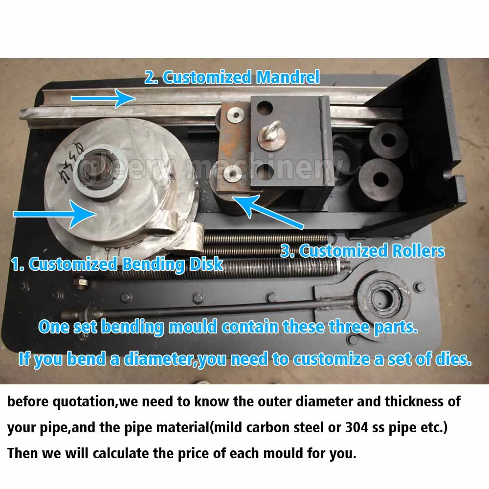 WG-76 Mandrel Pipe Bending Machine Hydraulic Pipe Bender 1/2 to 4 inch With widely used in Boiler Industry