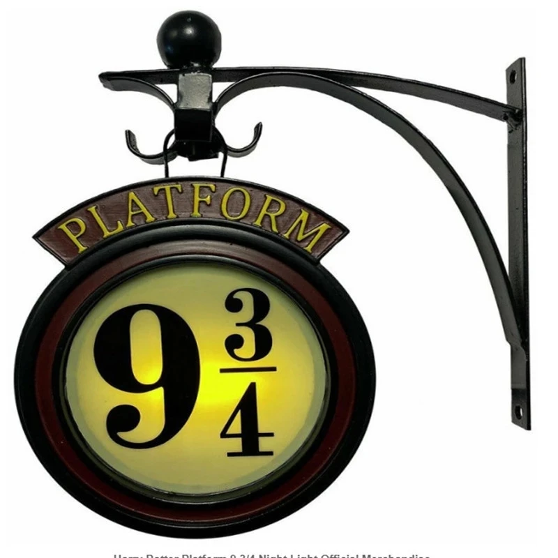 Magic Harry Potter Night Light LED Hanging Wall Lamps Platform Hogwartsed 3D Lamp Home Room Decor Children Birthday Gifts