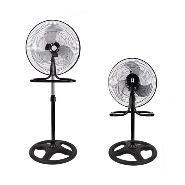 18 inch 3 in 1 ac fan ventilador Manufacturer Ac Motor Electric Cooling Pedestal Air Circulation Stand Floor Fan
