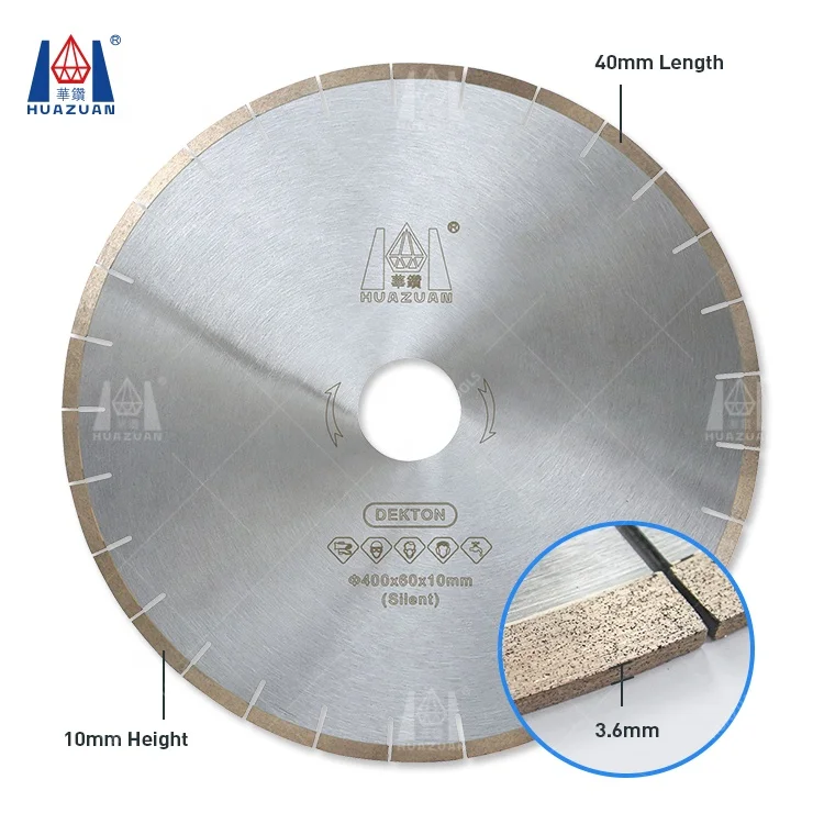 Manufacture Direct D400mm Diamond Saw Blade for cutting Dekton porcelain