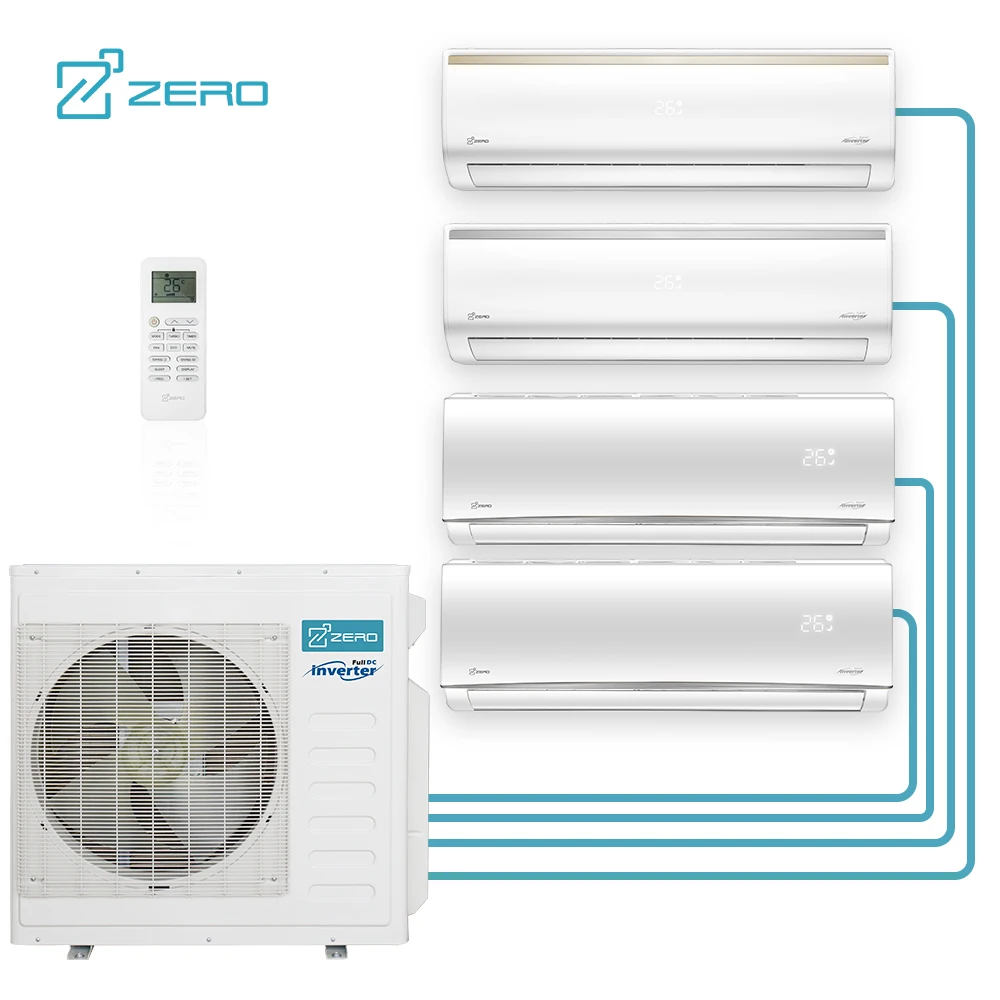 ZERO Z-MAX 17000 Btu зоны системы кондиционирования воздуха тепловой насос с передачей тепла от Инвертор Мульти зона мини-кондиционер