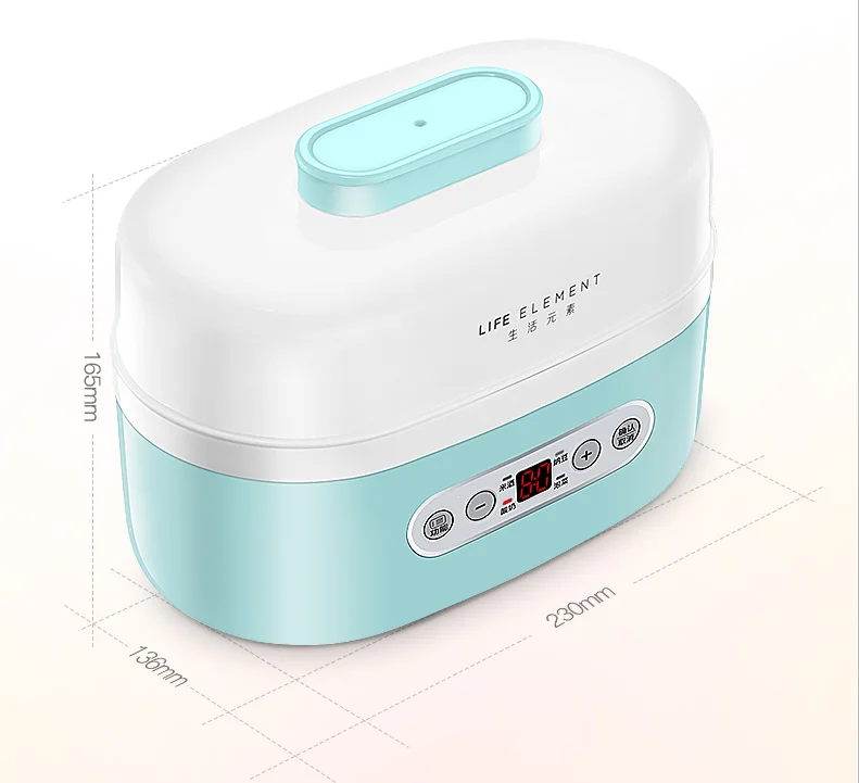 1.0L High Quality Temperature Control Jars Mini Yogurt Maker with 7 Ceramic Life Element Plastic Touch Control CN;GUA S2-1 220