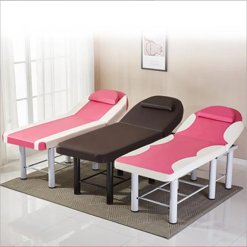 Cheap Luxury Body Therapy Spa bed Salon Cosmetic Eyelash  Pink Beauty Facial Massage Bed