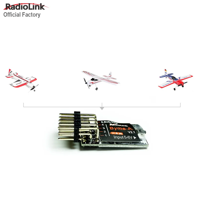Radiolink Byme-A RC Flight Controller Airplane Stabilizer with Gyro 5 Flight Modes 4 Channels for 3D Fixed-Wing Aircraft