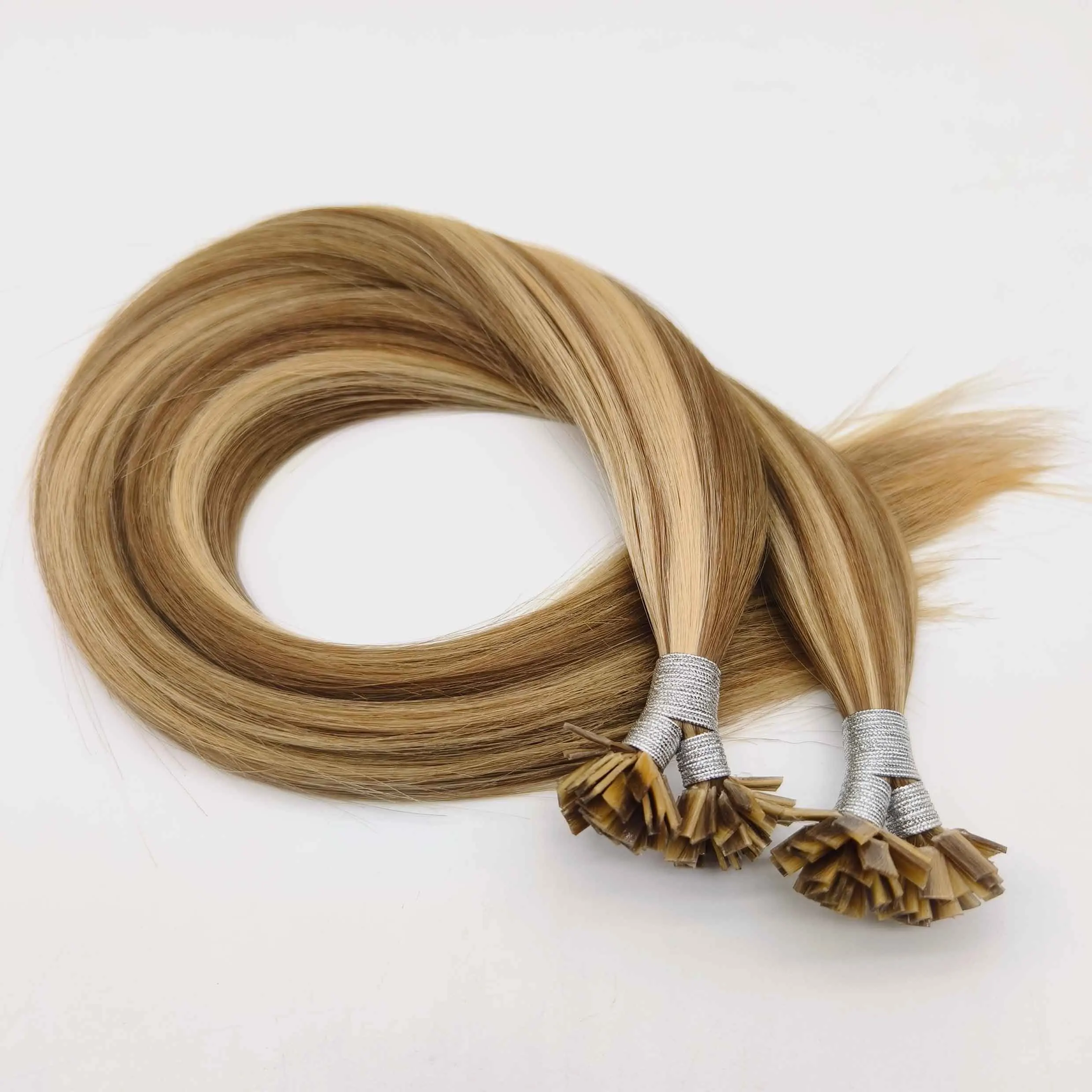 Fasimei factory hair extensions russian hair flat tip keratin hair extensions