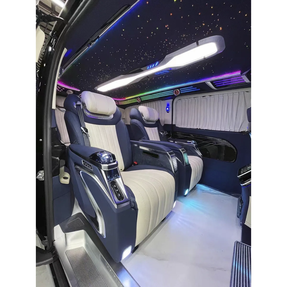 Mercedes vito to v class upgrade mercedes luxury interior 3 сиденья