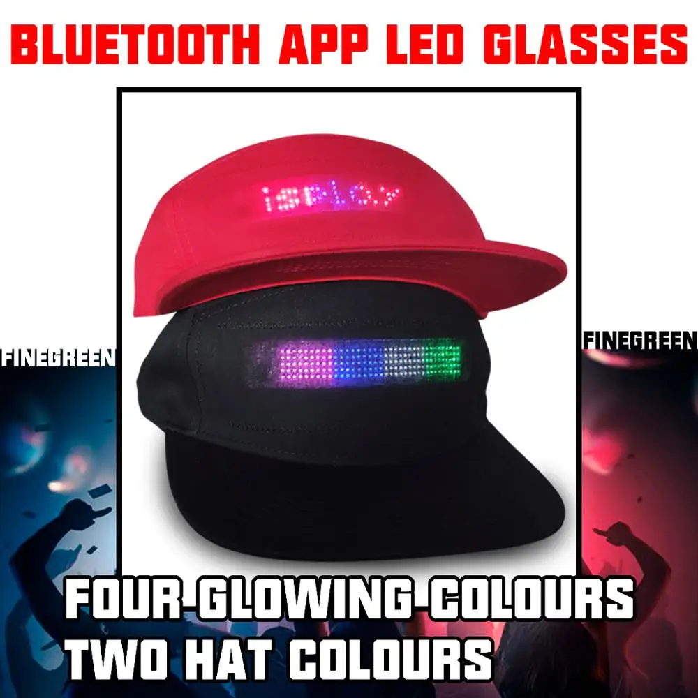 carnival display baseball cap wholesale factory price USB advertising led display caps
