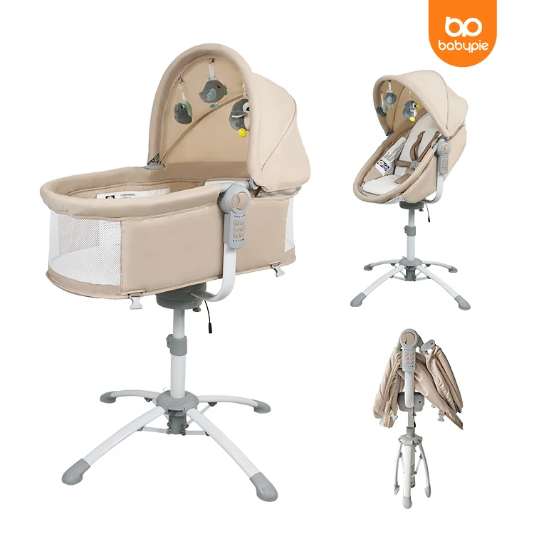 Wholesale Automatic Baby Cradle Crib Infant Bassinet Rocking Chair Luxury Baby Rocker Electric Baby Swing Bed For Newborn