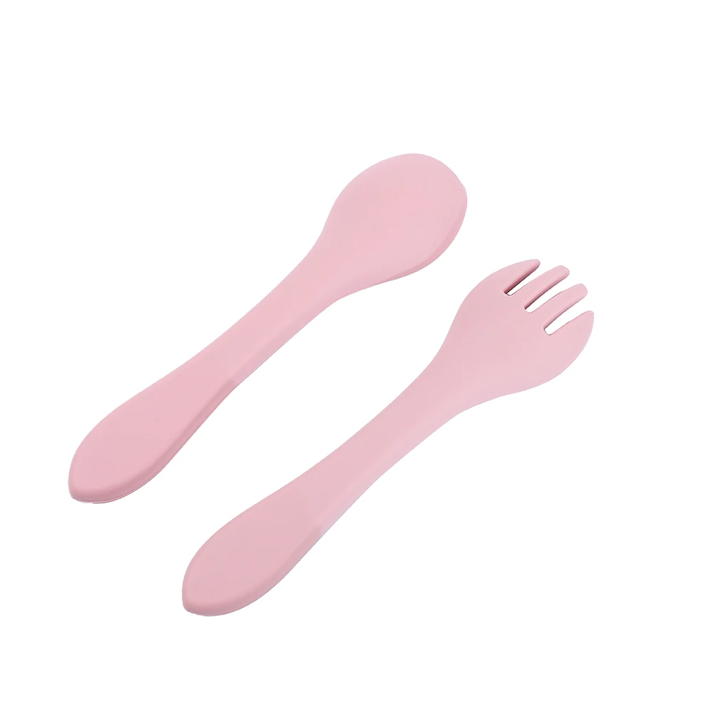
Food Grade Custom Logo Wooden Handle Spoon Wood Silicone Baby Feeding Spoon for Bowl 