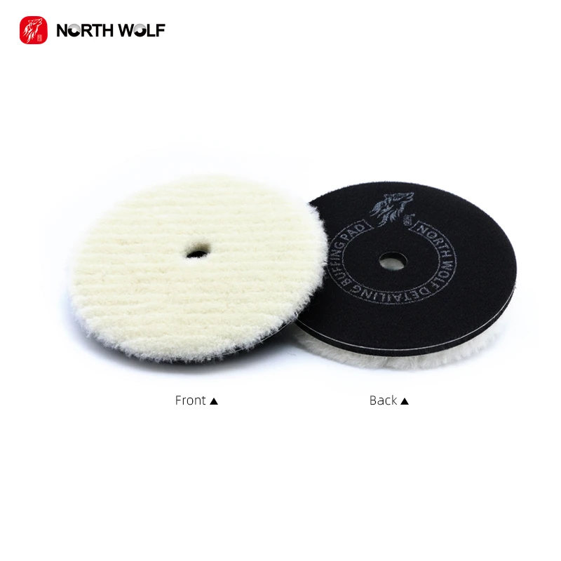 North Wolf 5Inch Japan Ultra soft Microfiber Wool Polishing pad  Car Cutting Buffing Wool Pads