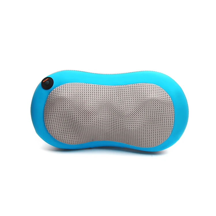 Portable smart cervical neck shoulder electric full body shiatsu massage pillow for relaxing car seat massage heat cushion
