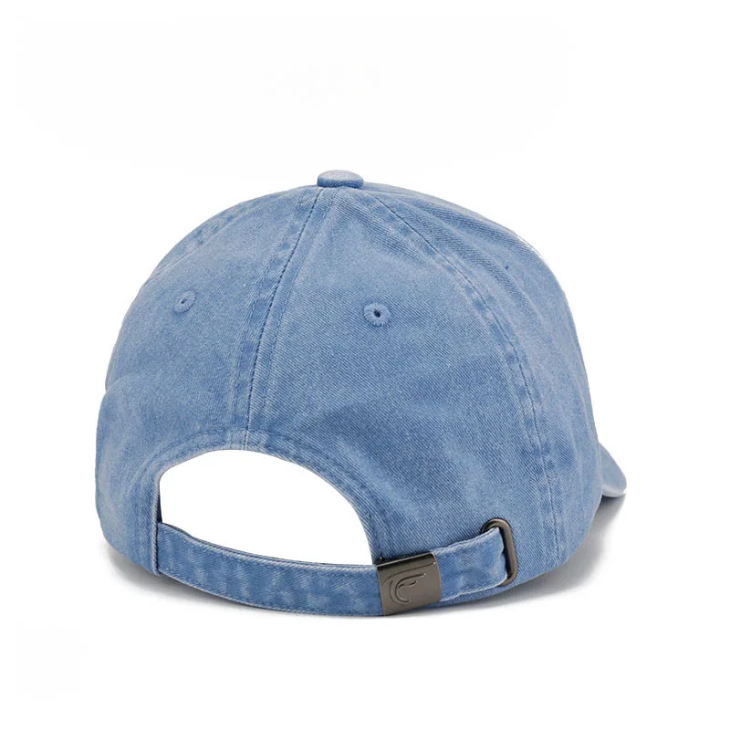 Trendy Summer Fashion Unisex Custom Embroidery Logo 6 Panel Vintage Soft Low Crown Baseball Cap Cotton Washed Distressed Dad Hat