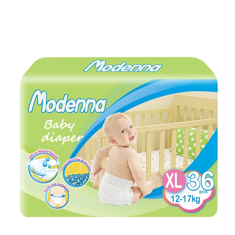 Newborn Grade A Disposable Baby Diaper Couche Bebe En Gros Without Elastic Waistband