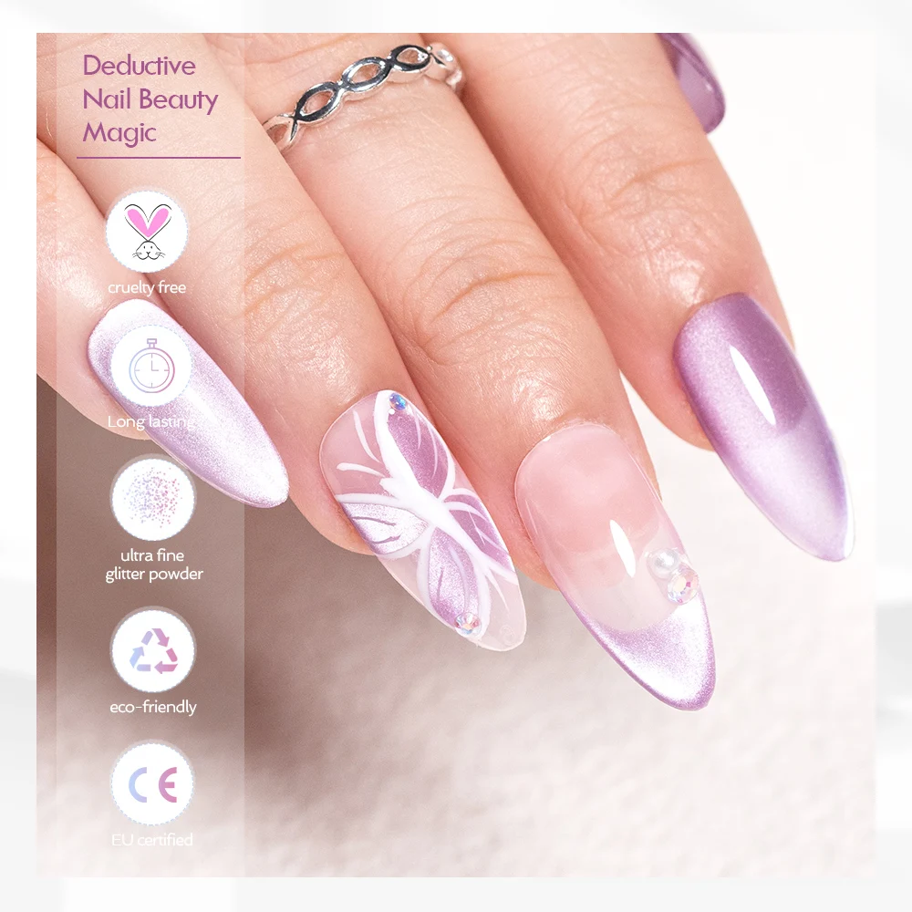 Blueyes Free Sample Make Your Logo Moonlight Ceramic Cateye Gel Polish 50 Colors Cat Eye Gel Cat Eye Magnetic Nail Gel Polish